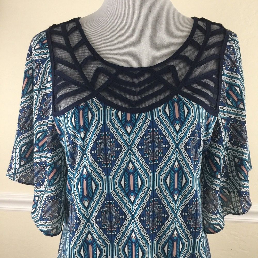 Notations Ruffled Butterfly Sleeve Top - Picture 2 of 8